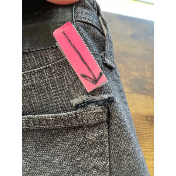 Adriano Goldschied Mens 30X34 Dark Gray The Everett Slim Straight Jean FLAWS - Picture 4 of 14